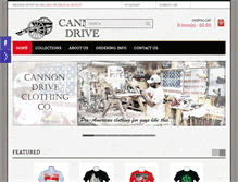 Tablet Screenshot of cannondriveclothing.com